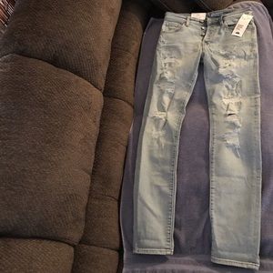 H&M ripped skinny jeans